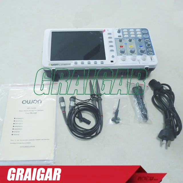 Best Offers SDS9302 OWON Portable digital oscilloscope 300MHz bandwidth, 3.2GS/s sample rate, 2+1channels, 8" color LCD disply Best Offers SDS9302 OWON Portable digital oscilloscope 300MHz bandwidth, 3.2GS/s sample rate, 2+1channels, 8" color LCD disply