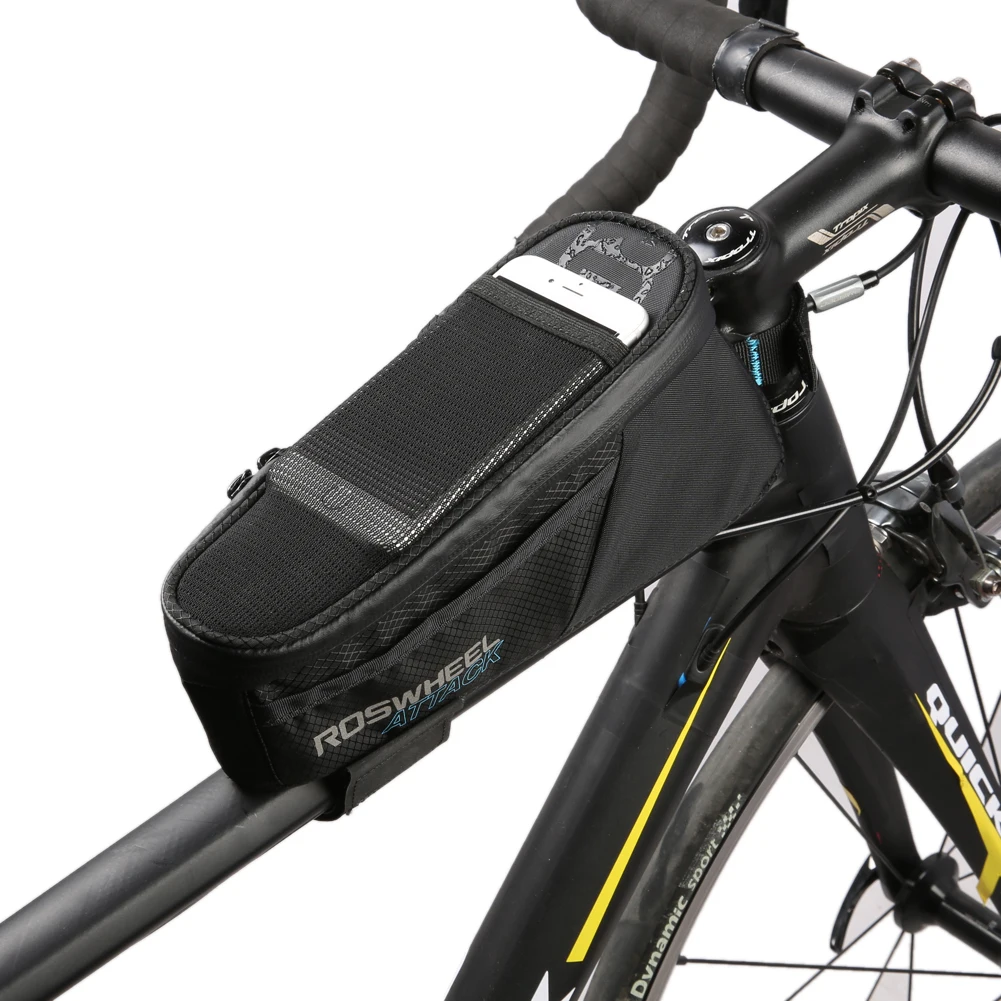 

ROSWHEEL 1.5L Multifunction Nylon Bike Seat Bag Bicycle Pannier Rear Seat Trunk Bag Cyling Carrier Tube Bags Bicycle Accessories