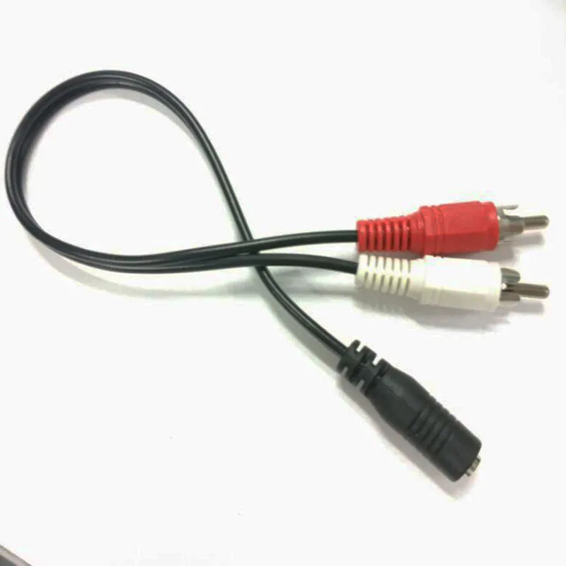 Audio Cables HDMI To VGA RCA Adapter 3.5mm Stereo Female Mini Jack To 2