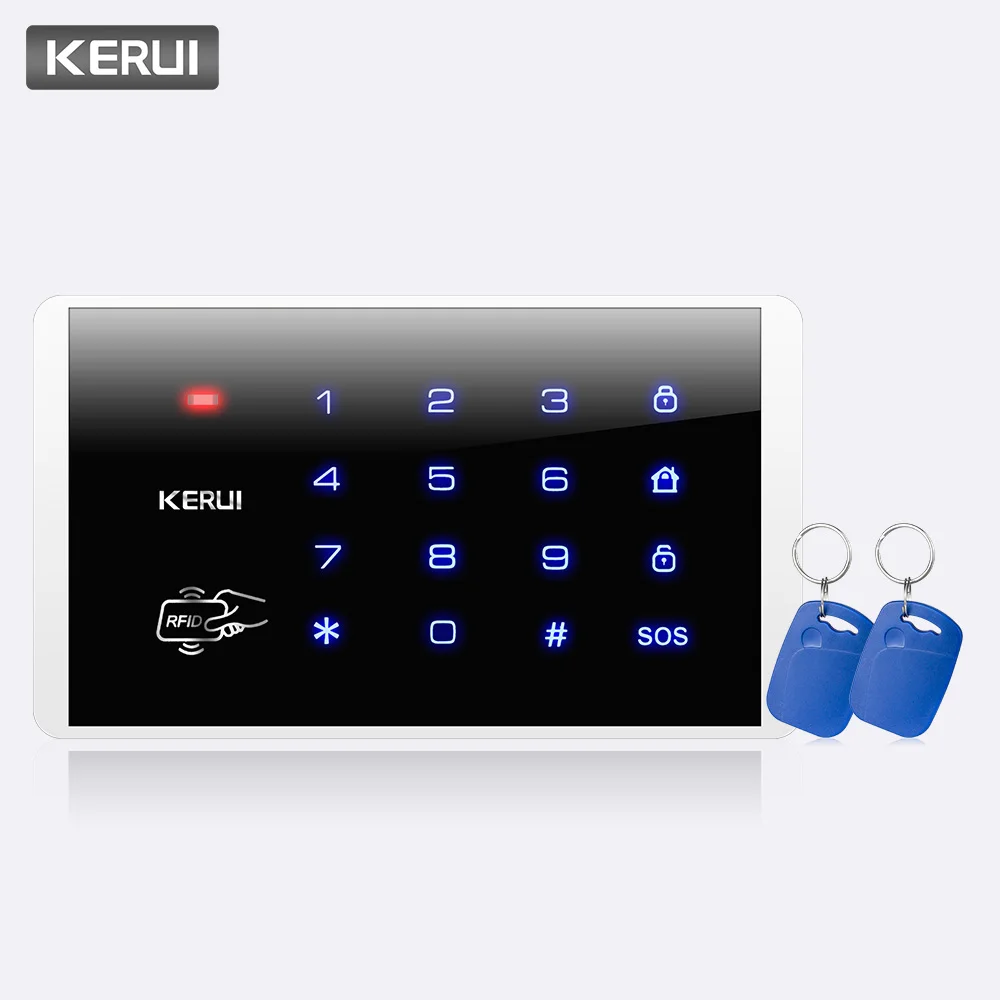 New&Hot!!KERUI K16 RFID Touch Keypad For Wireless PSTN GSM Alarm Systems Burglar Access Control System Wireless Password Keypad