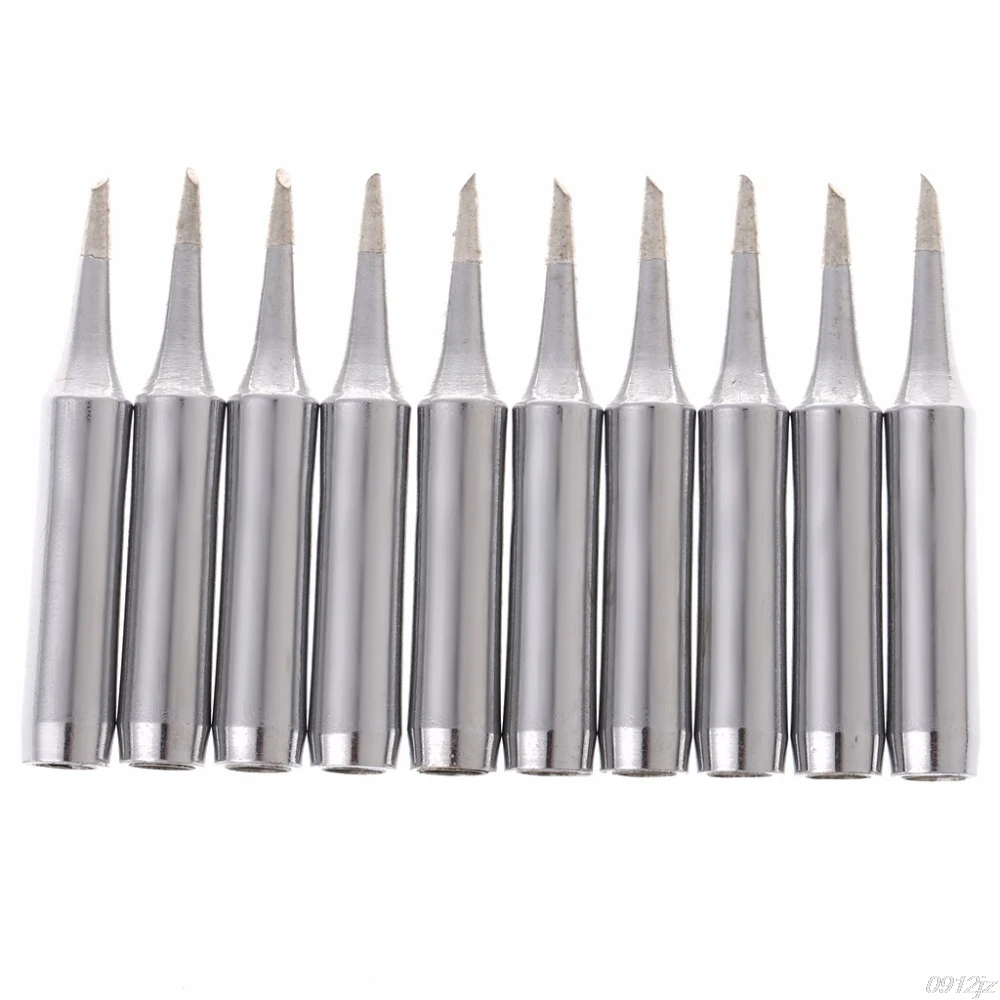 10x 900M T 1C Copper Replacement Bevel Style Soldering Iron Solder Tip