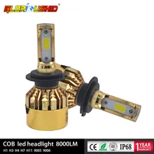 72 Вт 8000lm H4 светодиодный H7 H1 H3 H11 9005 9006 9007 881 H13 светодиодный лампы 6500 К удара чипы автомобильных Туман свет лампы автомобиля 12 В