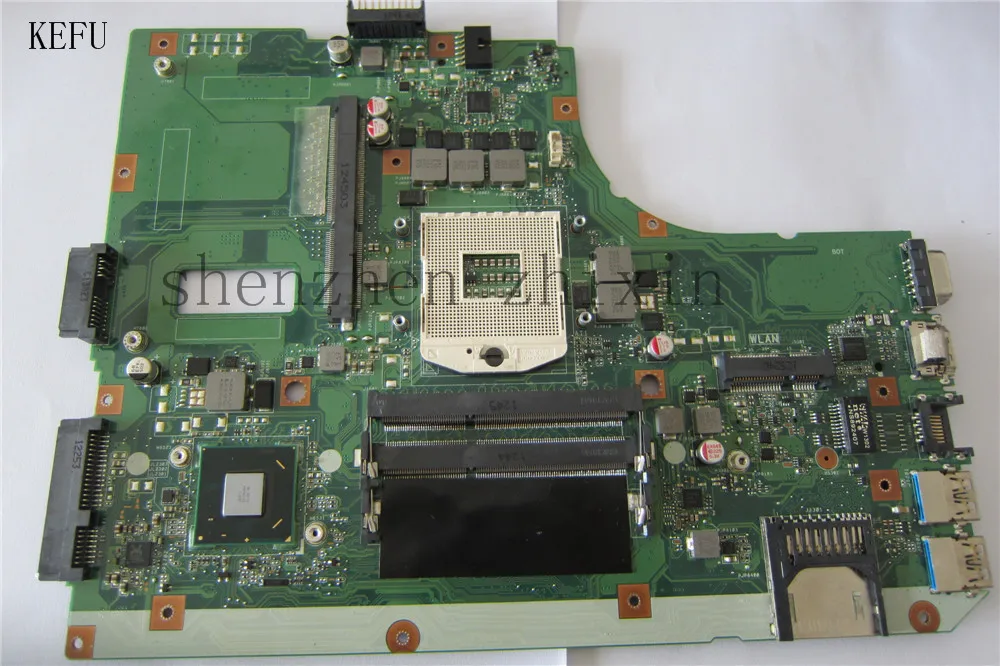 

The laptop motherboard for ASUS K55VJ K55VM Mainboard PGA989 USB3.0 REV:2.3 HM76 With graphic slot full test