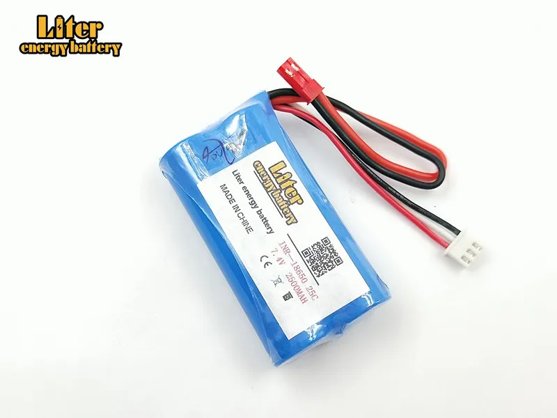 7,4 V 2500 mAH Li-po Lipo Batery 2S Вертолет с дистанционным управлением 7,4 V 2500 mAH Lipo батарея 25C 18650 игрушка Батарея