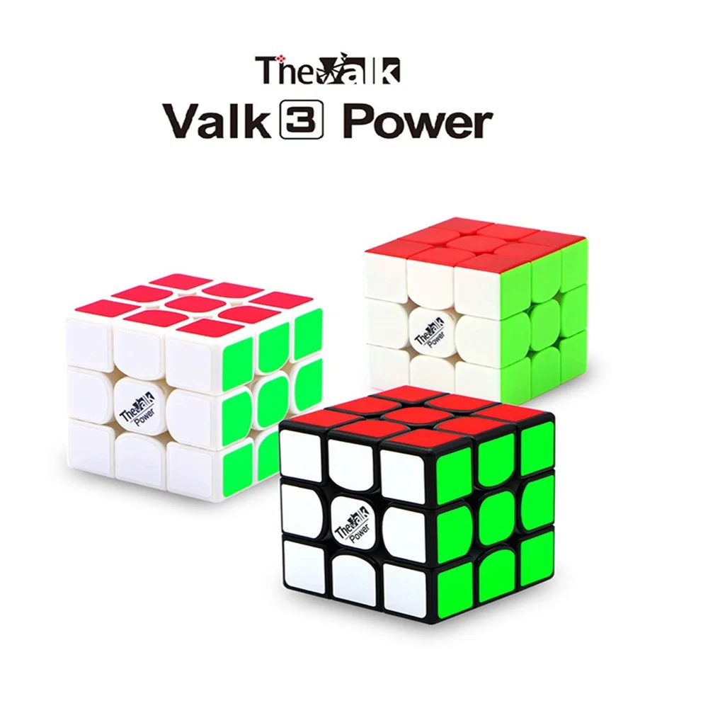 QIYI Valk3 power 3x3x3 быстрый ультра-Гладкий кубар-Рубик на скорость детская игрушка