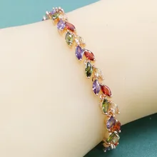 EIOLZJ модный многоцветный полудрагоценный камень в форме риса цвета розового золота браслет из медного сплава для женщин шкатулка для ювелирных изделий