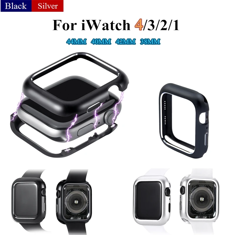 

Metal Cover Case for Apple Watch Series 4 44MM 40MM Aluminum Magnetic Adsorption Protective Shell for iWatch 3 2 1 42/38MM Frame
