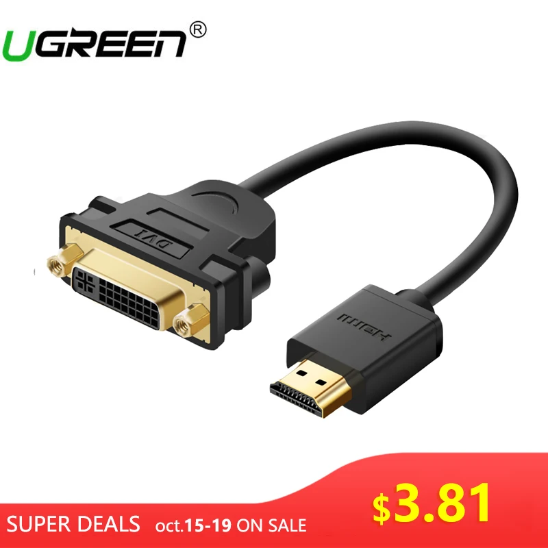 Ugreen HDHDMI to DVI 24 + 5 Male to female DVI to HDMI adapter cable