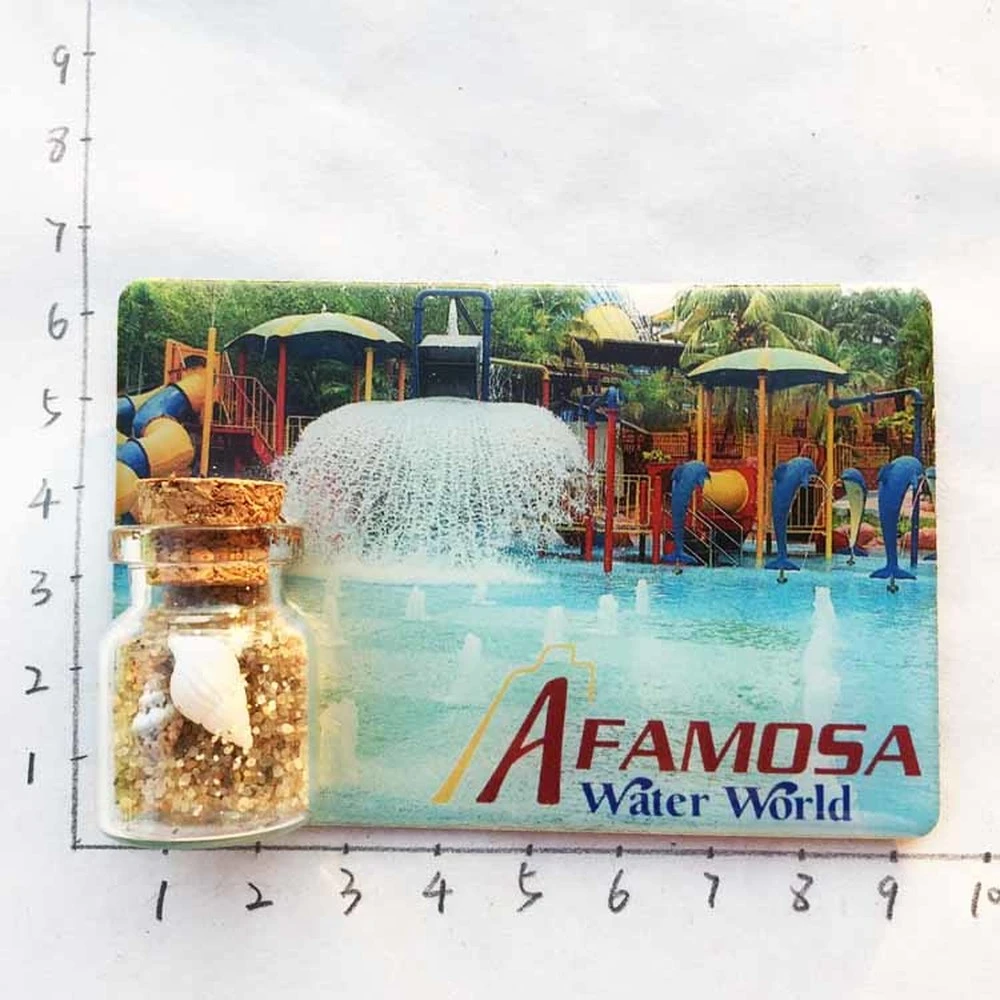 Babelemi 1 Pc Hot Malaysia Malacca Afamosa Water World Refrigerator Magnetic Sticker Silicone Fridge Magnets Tourism Souvenir Fridge Magnets Aliexpress