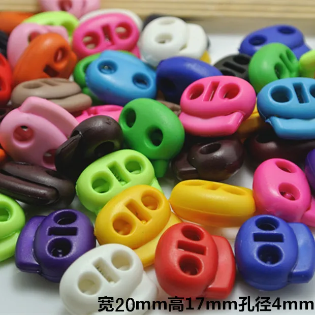 

100 PCS Colorful Spherical cord stopper lock end toggles Ball Cord Locks Cord Stopper Lock End Toggles with Metal Spring