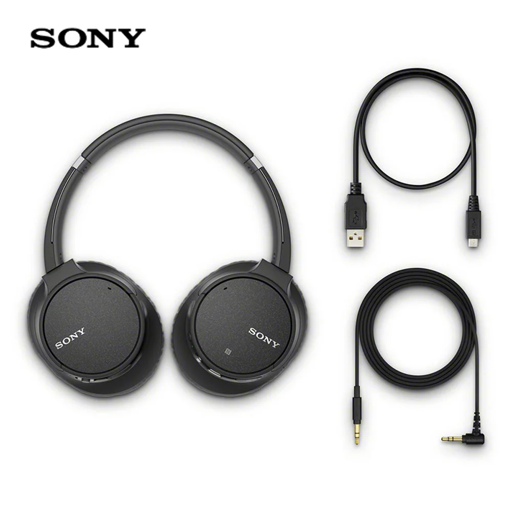 SONY WH-CH700N беспроводные/Проводные Bluetooth/NFC наушники шумоподавление стерео гарнитура Накладные наушники aptX HD музыка