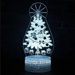 Декоративное освещение детские праздничные подарки ночник белая основа прекрасная игрушка прикроватные декоративные 3d лампа для детской