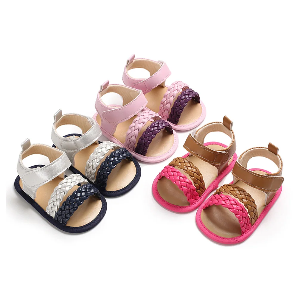 2019 Summer Baby Girl First Walker Handmade Soft Casual Breathable First Walker for 0-18M Toddler Infants PU Leather Shoes