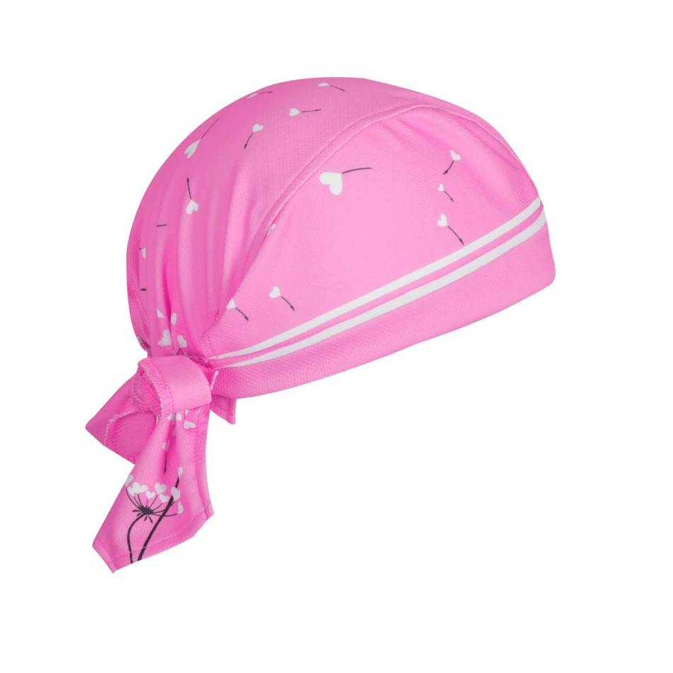 Women's Pink Dandelion Cycling Bicycle Bike Sweat Proof Hat Headband