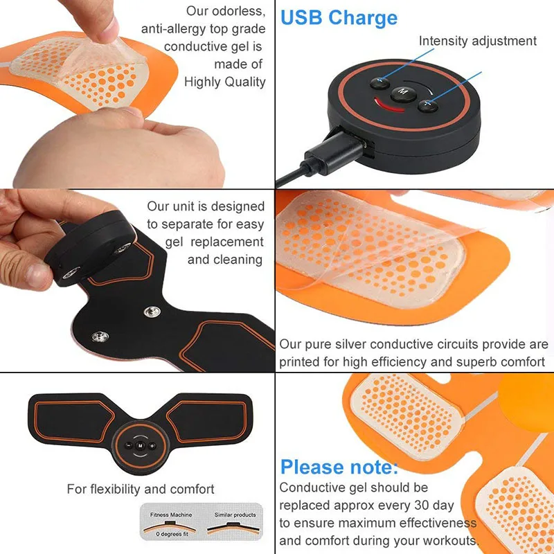 Abdominal Muscle Trainer Rechargeable (5)