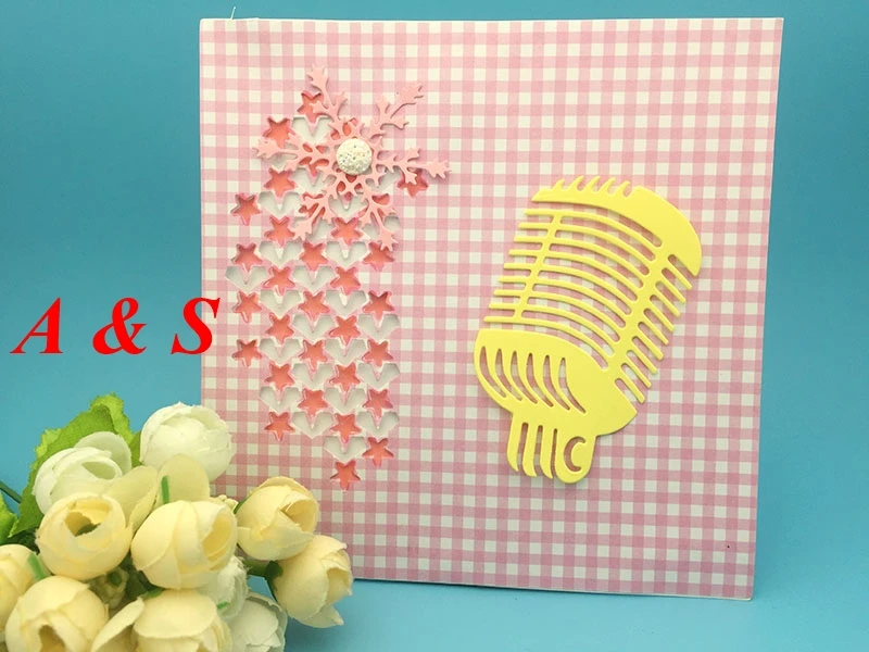 S42 METAL CUTTING DIES Microphone Voice Tube gift Scrapbook card album wedding paper craft home decor embossing stencil punch | Дом и сад