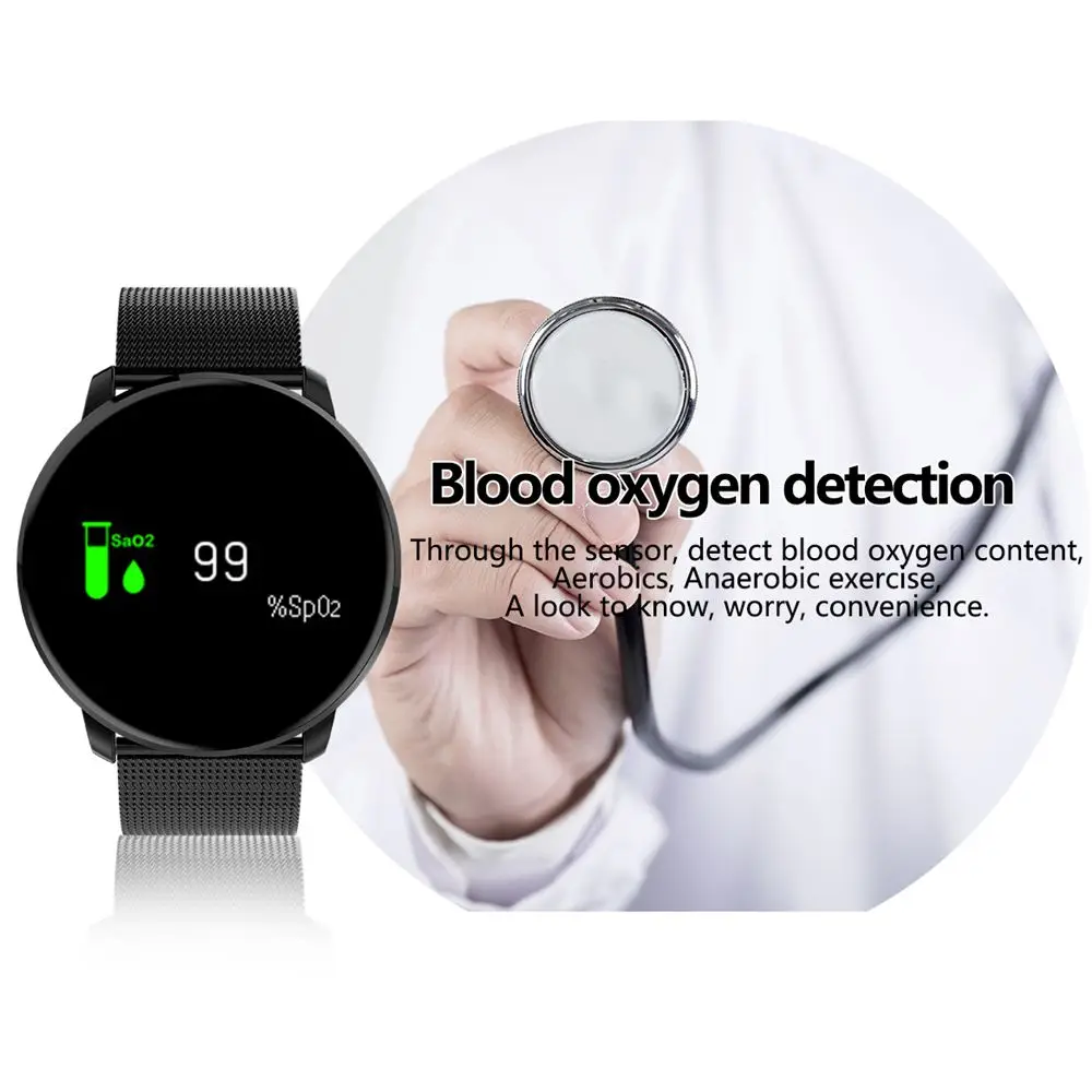 0 96 &quotФитнес трекер Для женщин Смарт часы мужчин M9 Smartwatch Водонепроницаемый