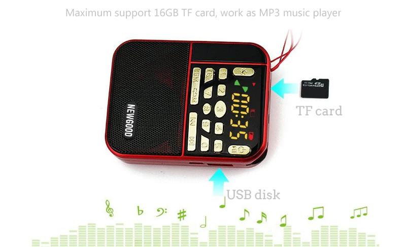 Мини Fm Карманный стерео радио портативный Micro Sd радио модный полосный динамик Tf Usb Mp3 динамик s Fm приемник приемники громкий динамик