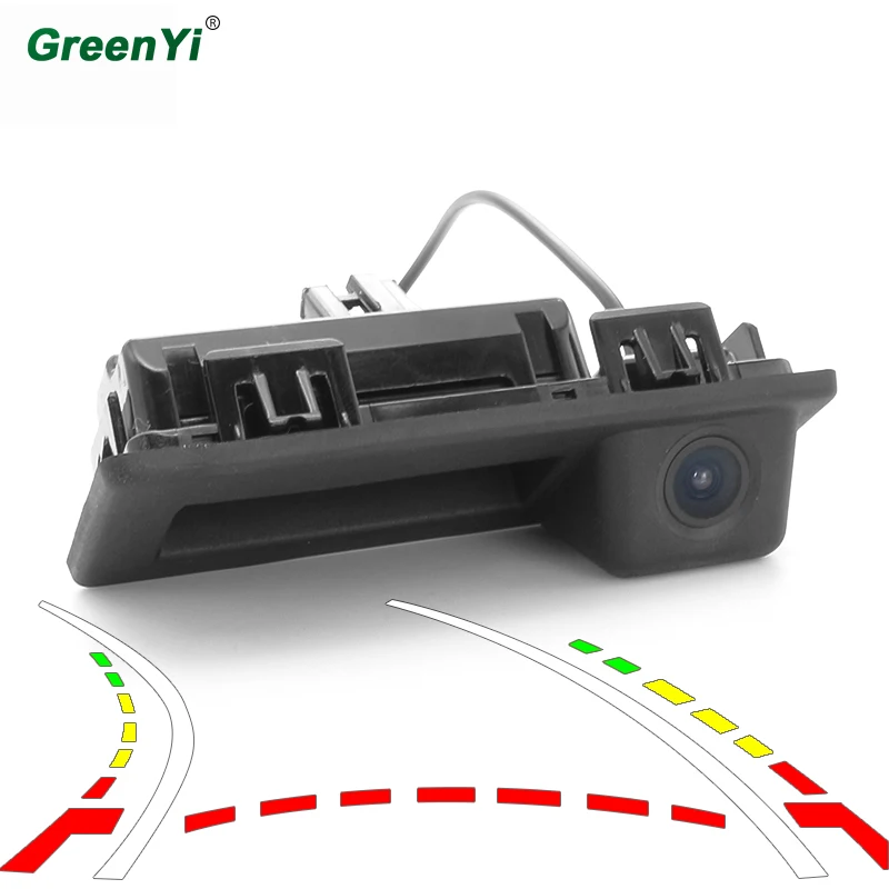 

GreenYi Dynamic Tracks Trunk Handle Dwitch Rear View Camera For Audi A4 2017 Volkswagen VW Teramont C-TREK Touran Tiguan