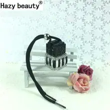 Пустая бутылка для автомобиля, флакон для духов, стеклянные флаконы, цветные автомобильные подвесные украшения, Автомобильные украшения, принадлежности для стайлинга автомобиля