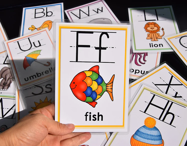 Flash com Animais Cartões de Palavra Educativos para Crianças Auxiliares de Ensino Alfabeto Inglês Aprendizagem Cartão Cedo Brinquedos Professor 26 8 Weddings & Events