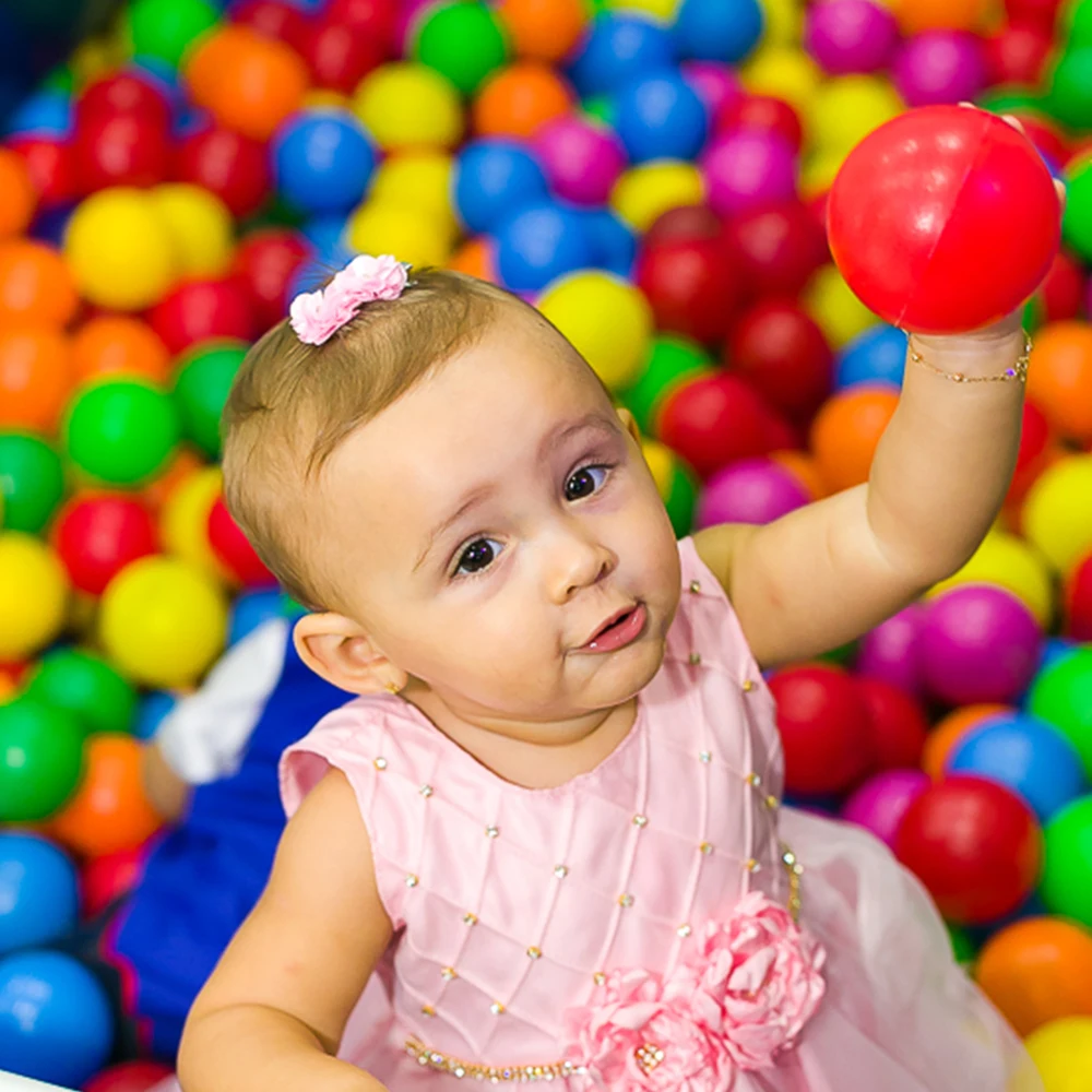 

7CM 100PCS Secure Baby Ocean Balls Kid Pit Toys Swim Soft Plastic Fun Colorful Ocean Balls Indoor Sports Toy