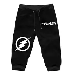 The Flash Comcis Hero мужские укороченные брюки джоггеры короткие брюки летние укороченные брюки мужские модные повседневные спортивные брюки