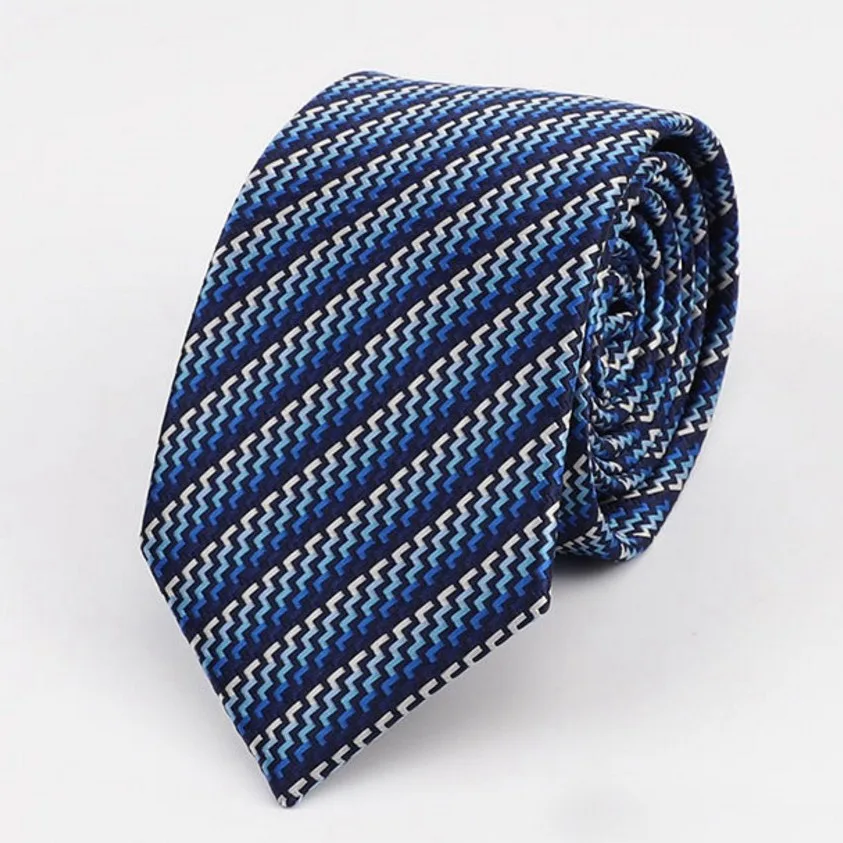 IHGSNMB мужской галстук Модный классический жаккардовый галстук галстуки в повседневном стиле для мужчин формальный галстук свадебный подарок вечерние аксессуары тонкие галстуки - Цвет: YJ-92-N23