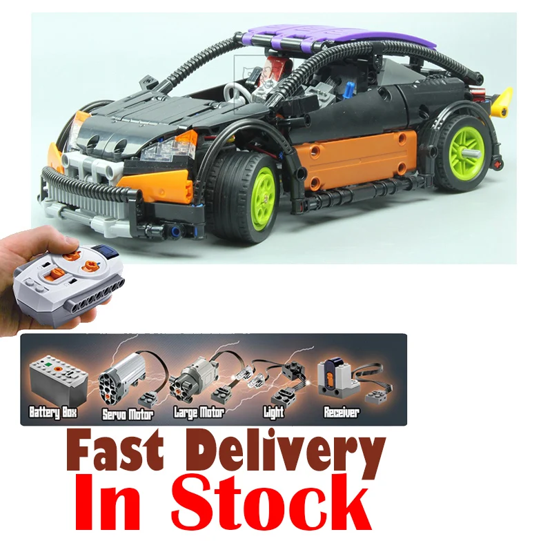 

LEPIN 20053 Hatchback Type R Technic Model Building Blocks Bricks Toys For Kids Model 640PCS Compatible with legoINGly 21001