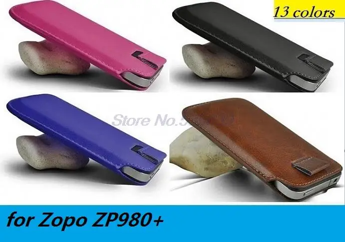 for Zopo ZP980+ Luxury PU Leather Sleeve Bag Pull Tab Pouch Case Cover Cell Phone Accessories case |