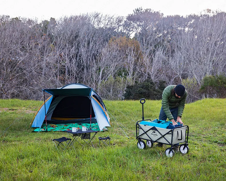 Naturehike складной 90L большой емкости тачка Сверхлегкий портативный тележки Кемпинг Открытый тяга автомобиль Кемпинг пикника путешествия