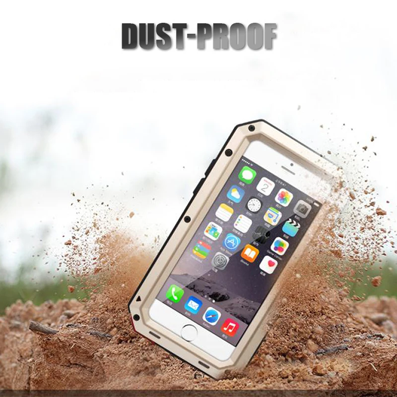 Классический роскошный металлический чехол для iPhone 6 6s plus ударопрочный