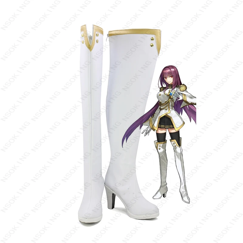 

New Fate Extella Link ScAthach Cosplay Fate Grand Order Anime Boots Tailor-Made