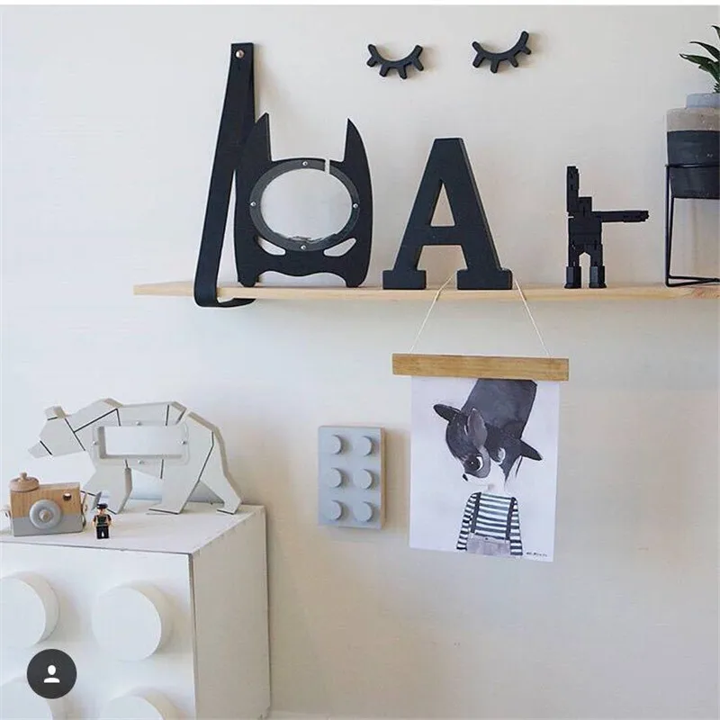 Ins caliente Estilo nórdico madera Batman héroe hucha hecha a mano artesanía dinero caja creativa hogar dormitorio decoración Prop niños nuevo regalos de año