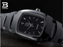 Luxury Brand Switzerland Binger tungsten steel Women’s watches quartz wristwatches beer barrel full steel clock BG-0394-6