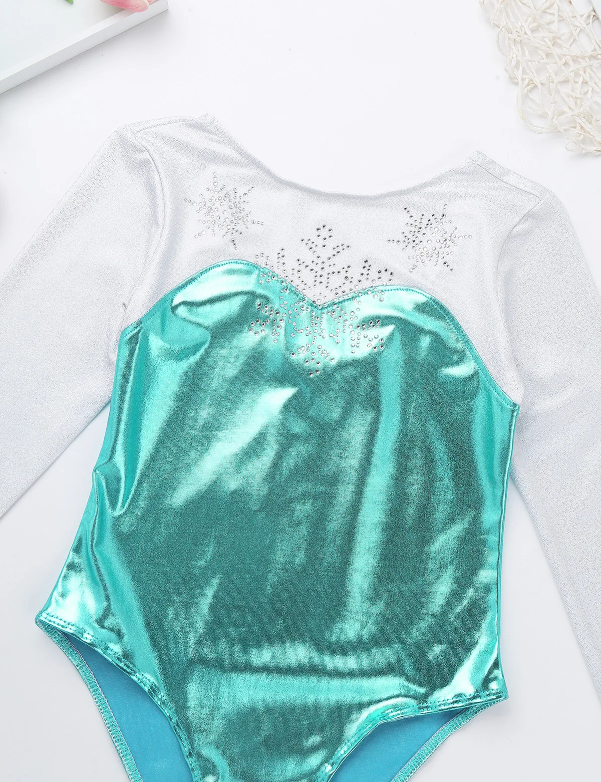 Toddler Baby Girl Swimwear Long Sleeve Shiny Metallic Rhinestone Swimwear Kids Swimsuit One Piece Children Bathing Suit Summer