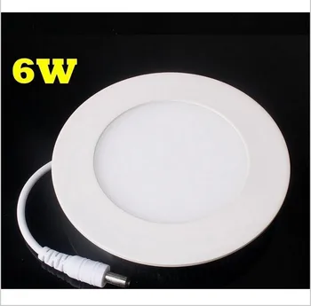 

Ultra Thin Led Panel Downlight real full watt 3W 4W 6W 9W 12W 15W 18W 24W Round/Square LED Ceiling Recessed Light free shipping