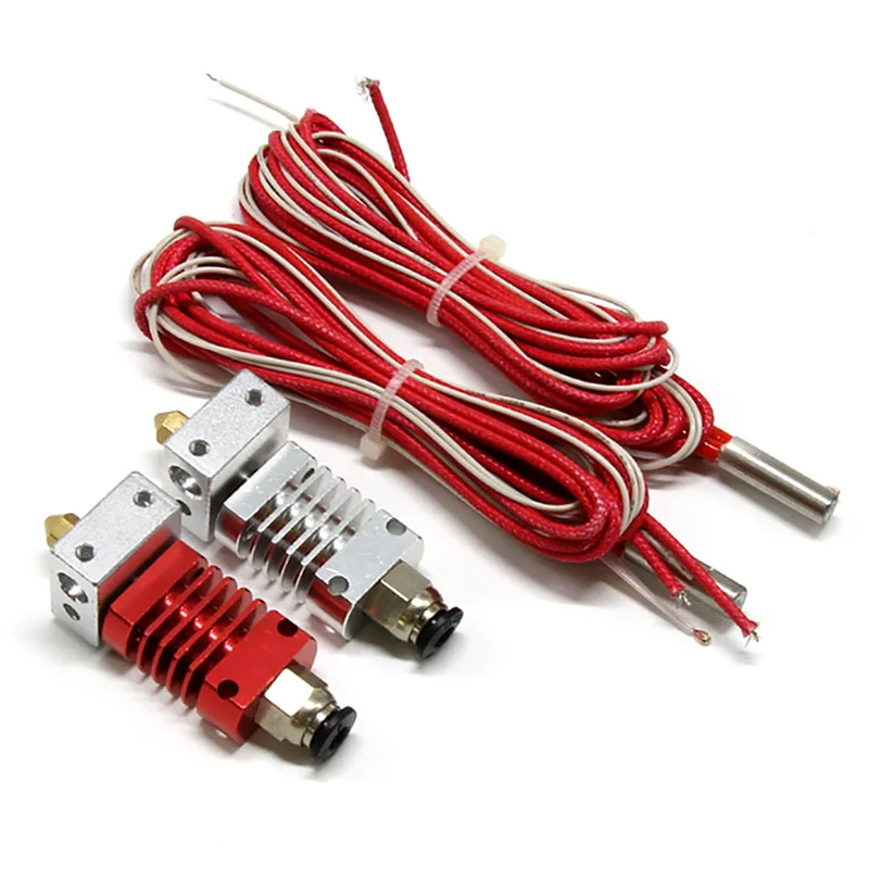 

New 3D Full Metal J-head Hotend Extruder Kit 1.75 0.4mm Nozzle CR8 CR10 3D Printer Parts DOM668