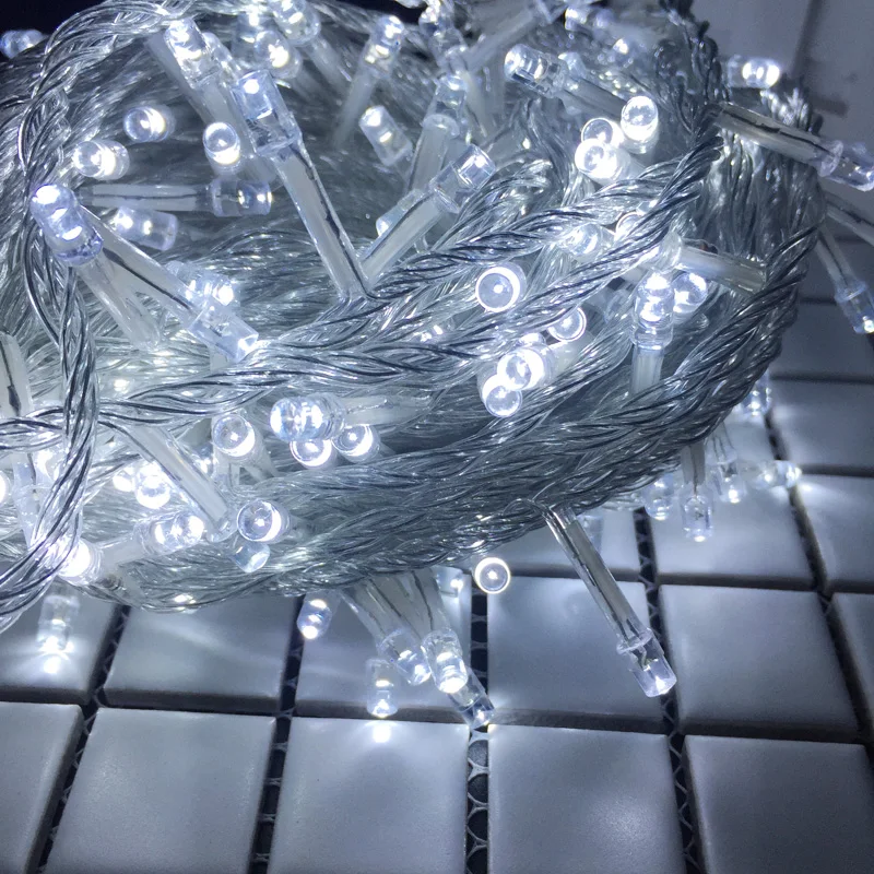 10M 20M Waterproof 220V EU Plug Holiday Decorate String Lights RGB 100 Led 200 Leds For Christmas Party Wedding Holiday Lighting (9)