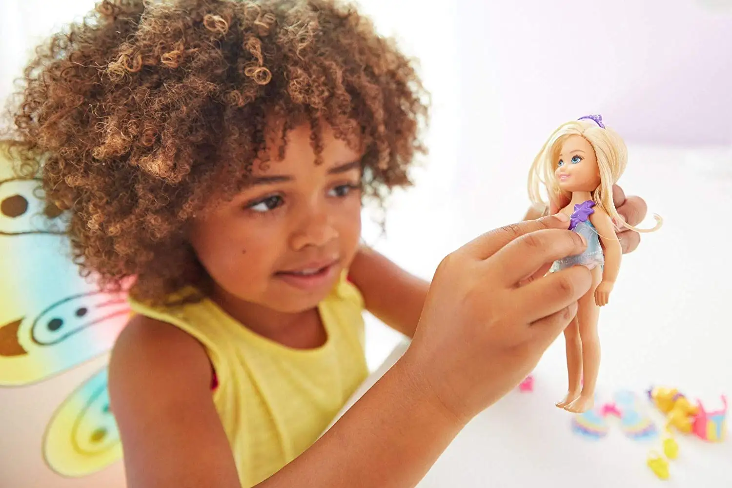barbie rainbow cove chelsea dress up