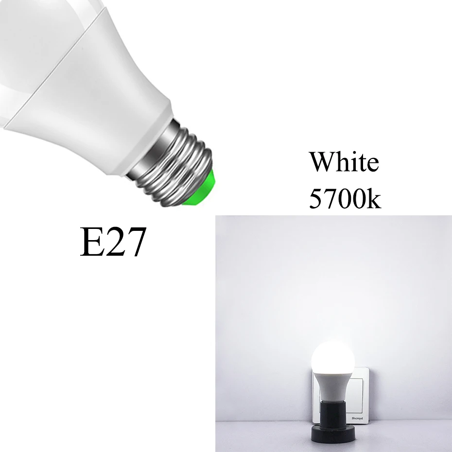 E27 B22 Светодиодный светильник с датчиком движения 12 Вт/18 Вт умный светодиодный PIR инфракрасный датчик тела домашний светодиодный E27 лампочка лампада ампула ночное освещение - Испускаемый цвет: E27 Cold White