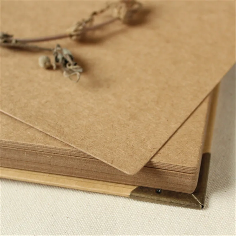 

Handmade A4 DIY paste type personality vintage photo album inner paper spare pages