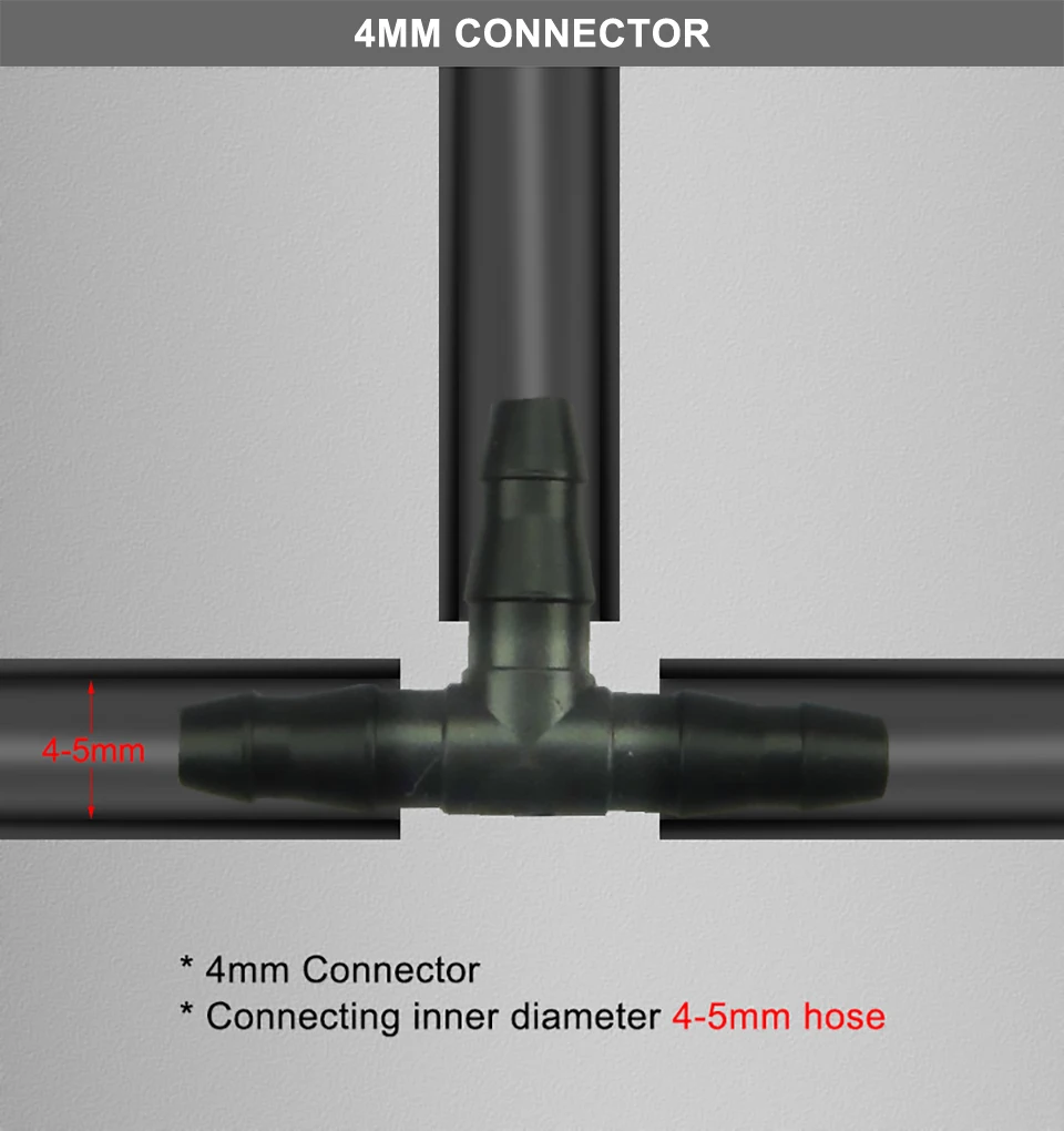20 шт. Сад капельного полива и орошения 4/7 мм, 8/11 мм тройник соединитель полив Наборы водяной шланг сопла разъем подключения 1/4 ''3/8'' трубы Системы