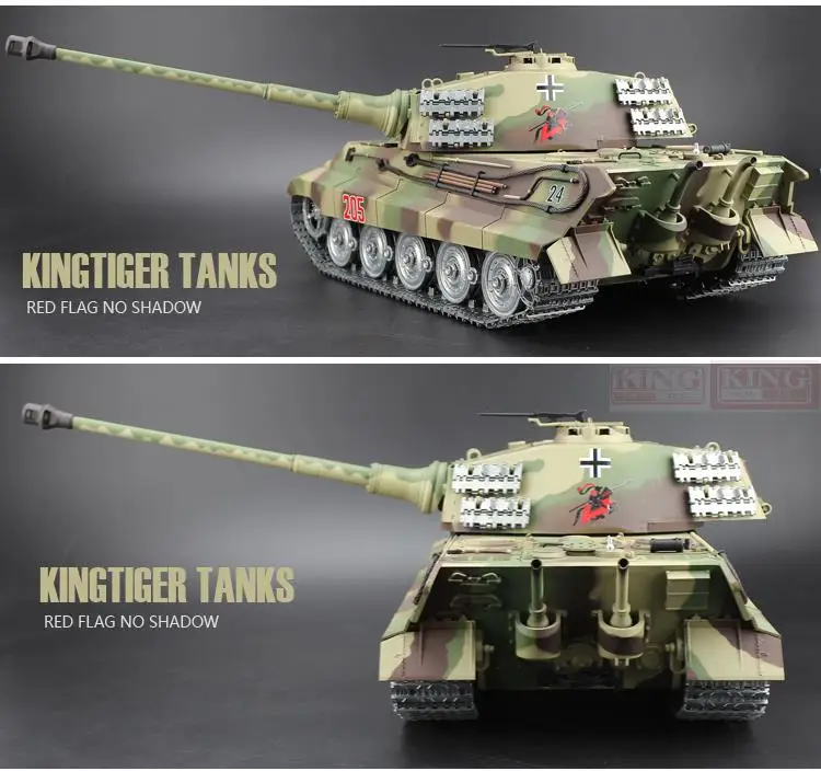 1/16 весы 2 4 ГГц R/C боевой бак Henschel Turret немецкий Король тигр конечная металлическая
