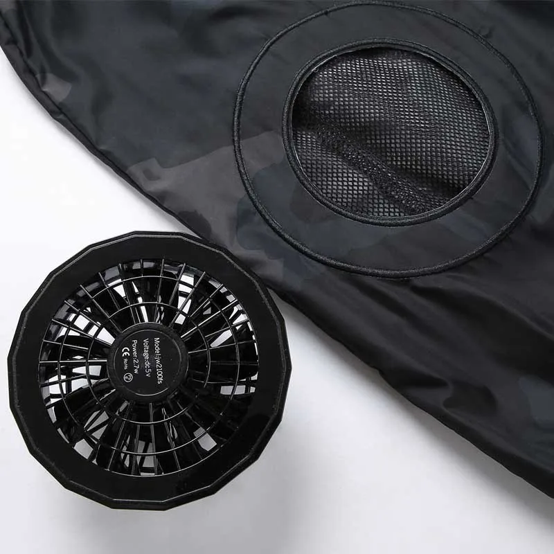 Aufdiazy Air Conditioning Vest USB Cooling Fan Jacket For High Temperature Outdoor Working Fishing Summer Smart Clothes IM058  (6)