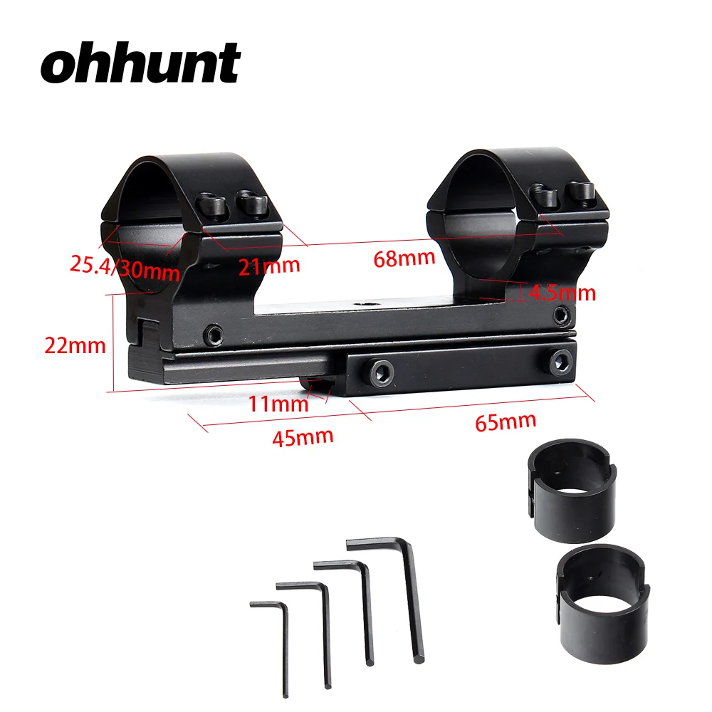 Тактический фонарь ohhunt 25 4 мм/30 мм прицел в виде ласточкиного хвоста. 22 дюйма
