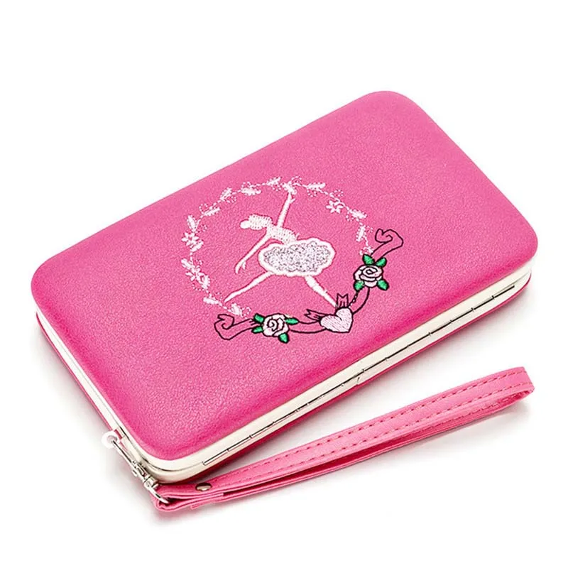 New Large capacity Womens Wallets and Purses Ballet girl Multicolor