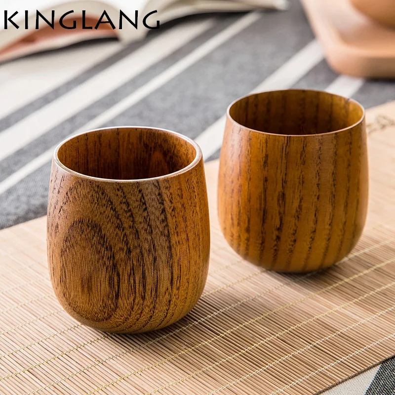 

Japanese Wooden Tea Cup Drinking Cup Summer Wood Water Cup for Kids Anti Broken and Hot