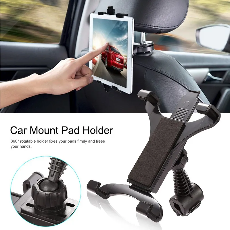Car Mount Pad Holder Adjustable Car Backrest Headrest Mount Holder For iPad Tablet Phone Stand Holder Back Seat Stand Holder     (10)