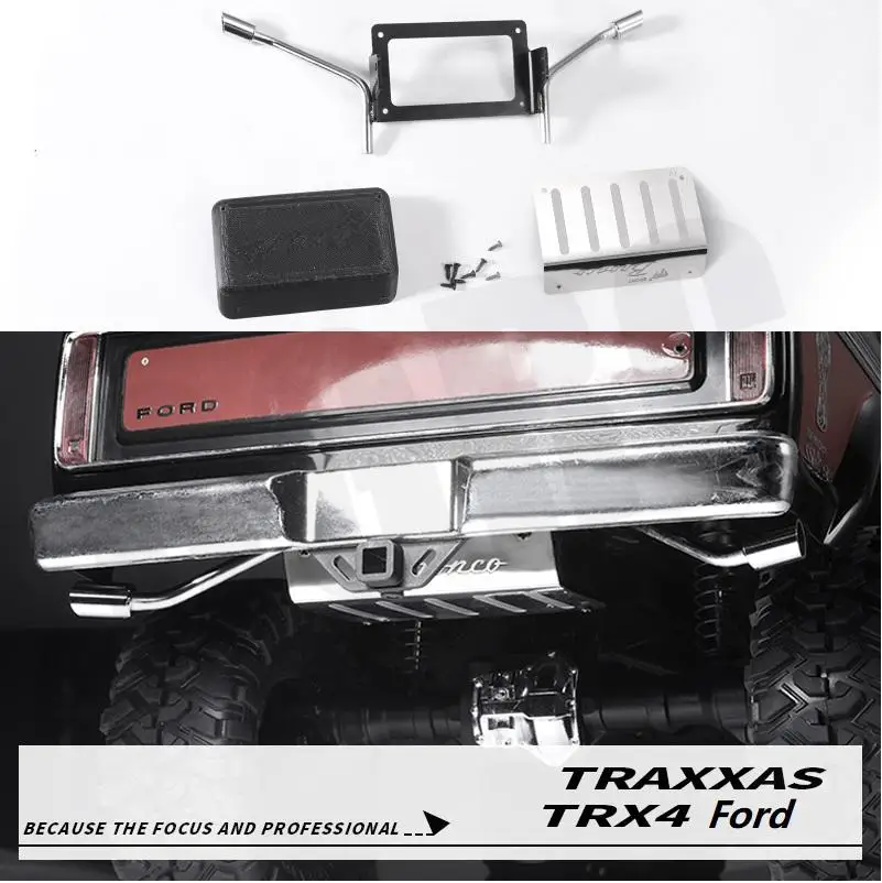 

New oil tank & Exhaust tail For 1/10 RC Crawler Car Ford Bronco Ranger Traxxas TRX4